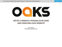 Tablet Screenshot of oaksconsultancy.co.uk